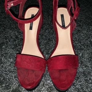 PROM Forever 21 Faux Suede 6 Inch Heels